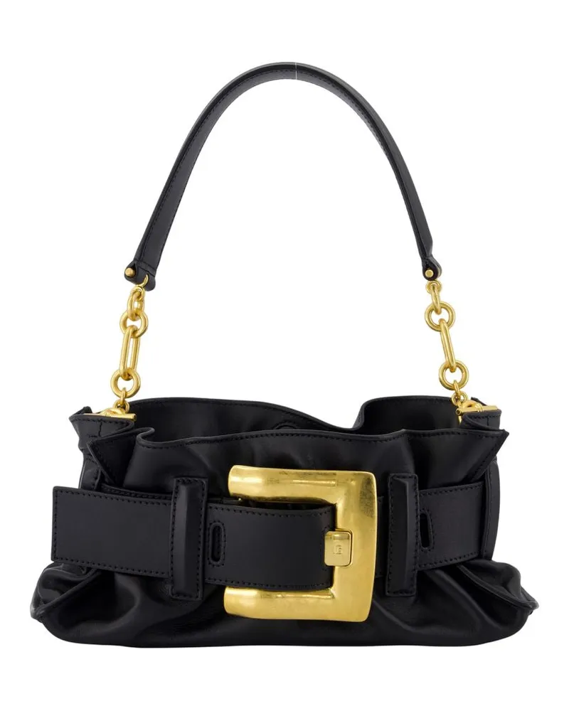 Balmain Anthem Mini Umhängetasche  Leder Schwarz Schwarz