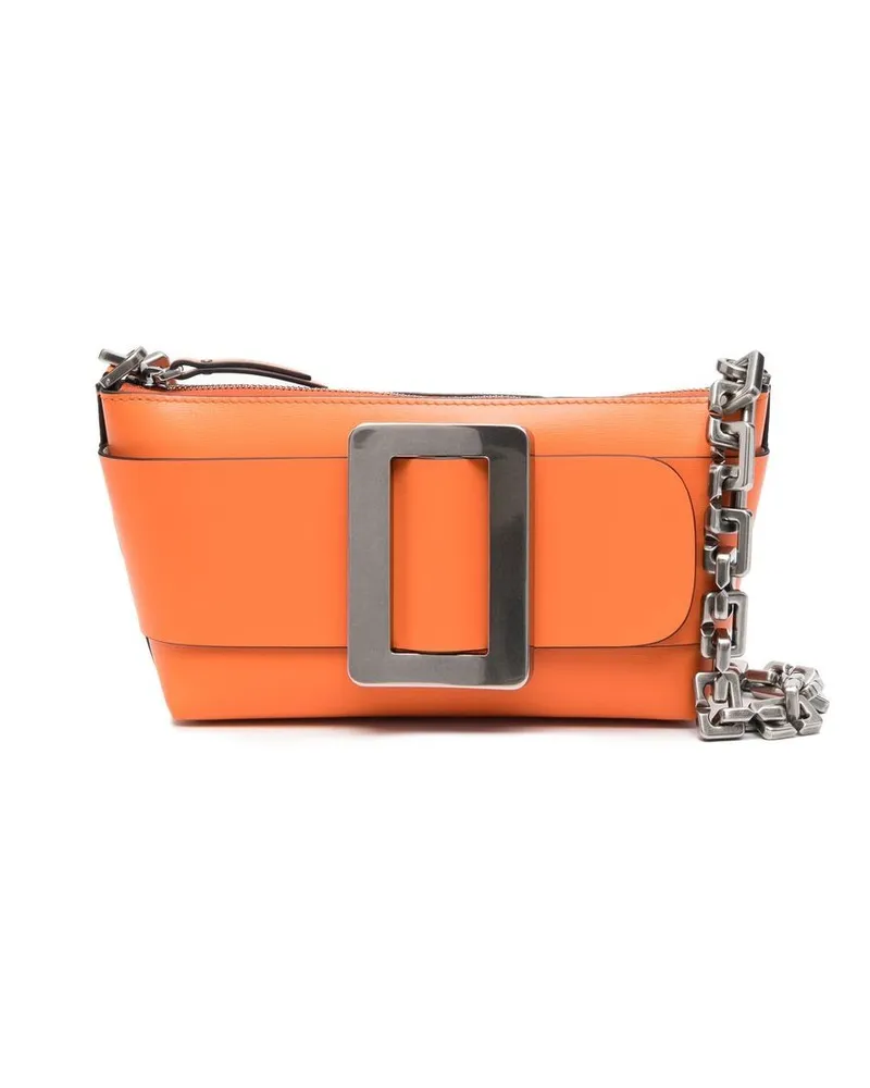 BOYY Buckle Pouchettleder -Leder -Umhängetasche Orange