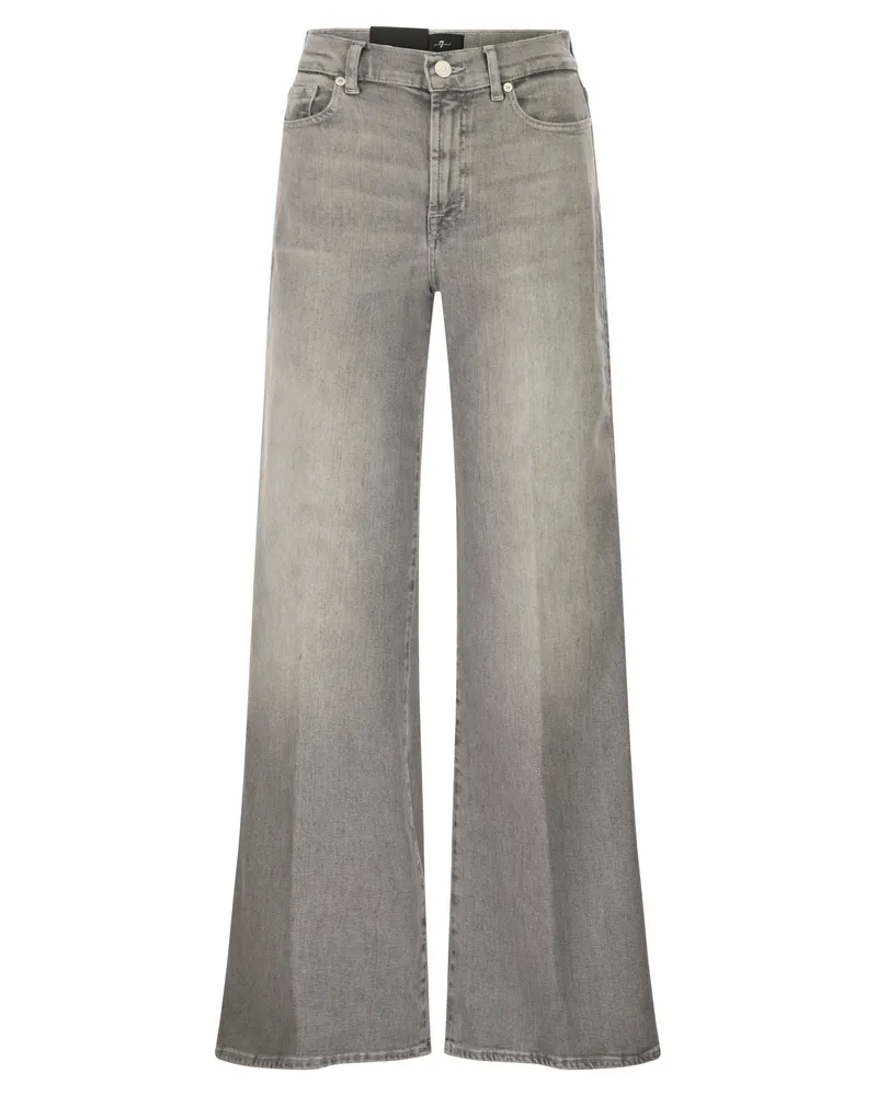 7 for all mankind Lotta Schlagjeans mit hoher Taille Light