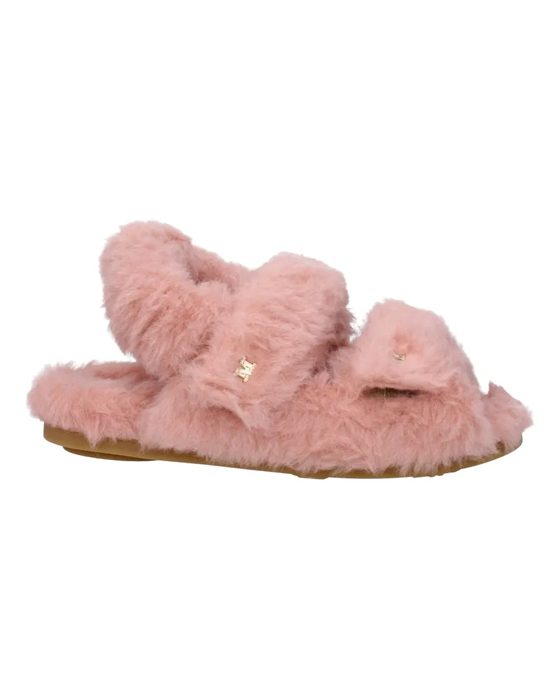 Max Mara Sandalen Sandyc Frauen 's Öko -Pelz Pink/Rouge -