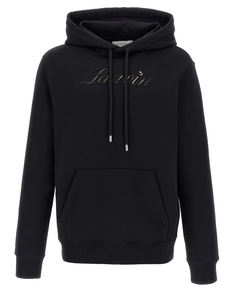 Lanvin Logo Hoodie Black