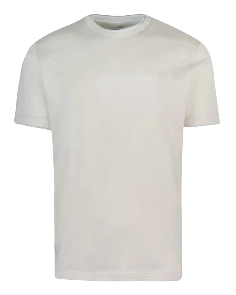 Eleventy ELEGENTY T -SHISTER GIROCOLLO BEGE Toni