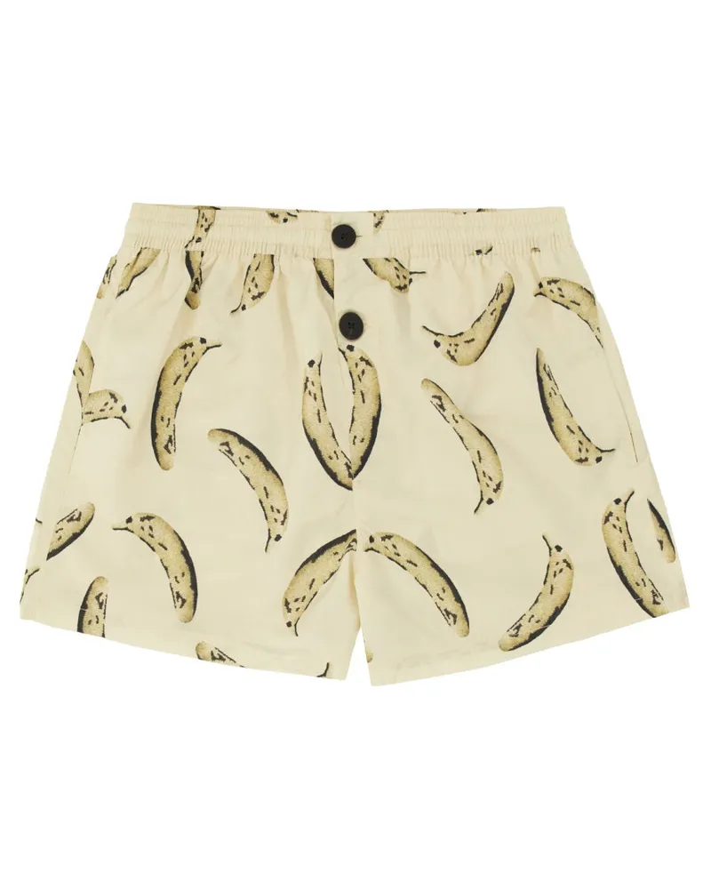 Jacquemus Boxer Badeanzug Beige