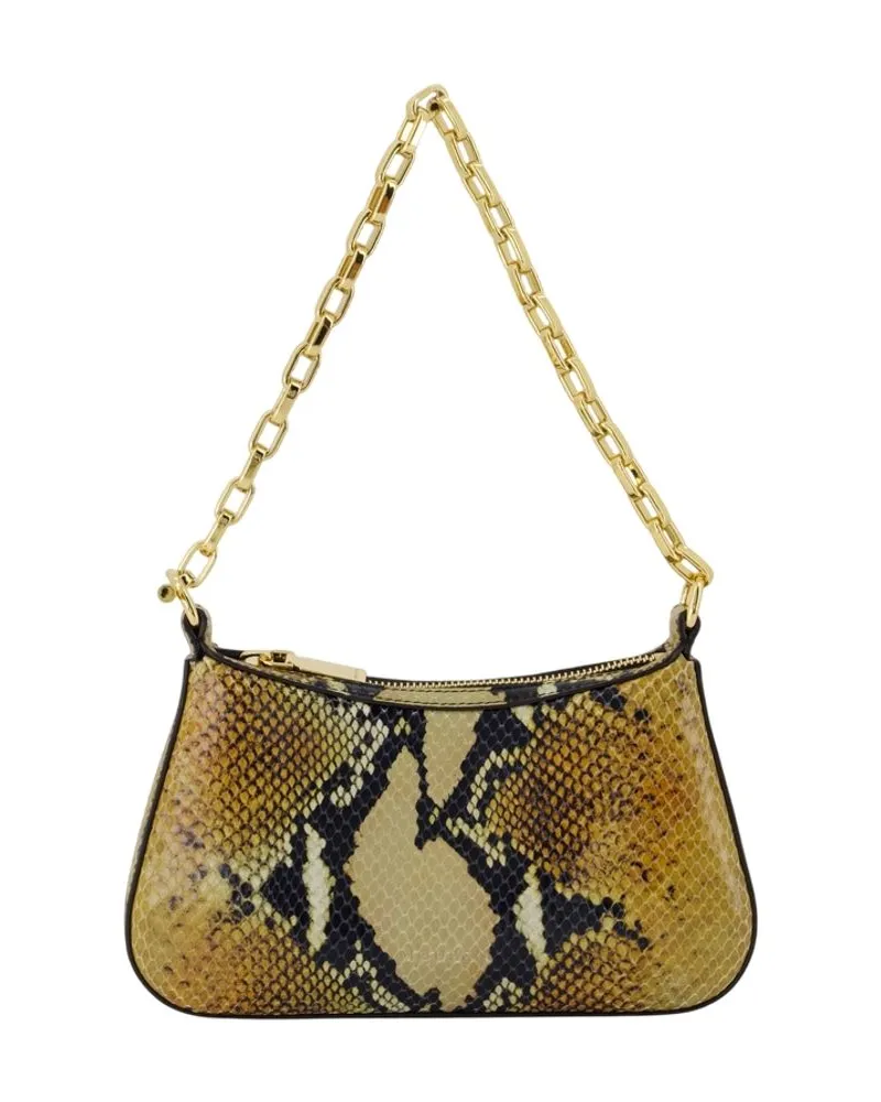 Alexander McQueen T Bar Mini Handtasche Alexander Mc Königin Leder braun Braun