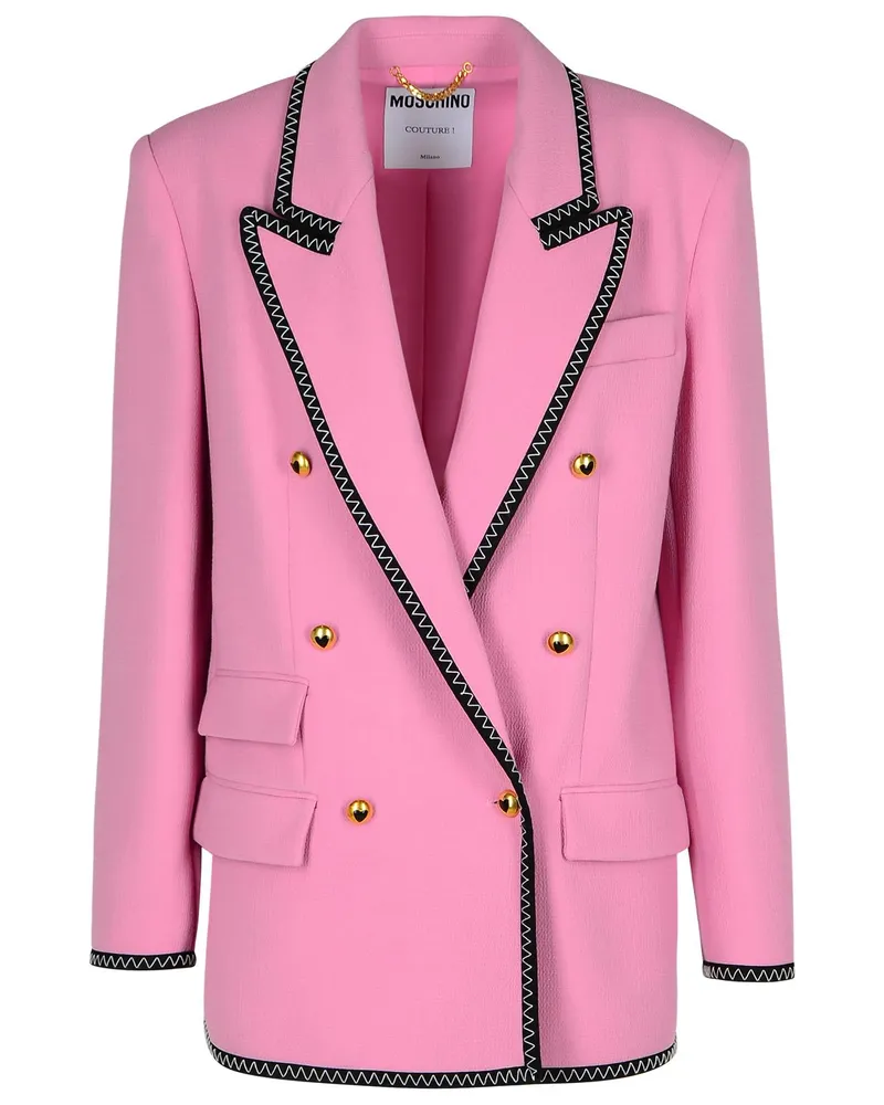 Moschino Blazer in rosa Viskose -Mischung Pink