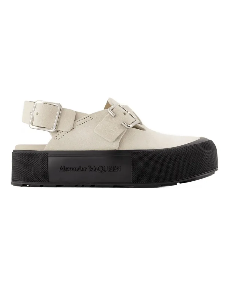 Alexander McQueen Übergroße flache Schuhe  Multi Leder Multicolor