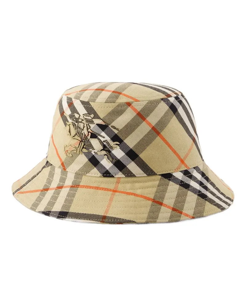 Burberry Vorspannungscheck Bucket Hut  Synthetic Beige Beige