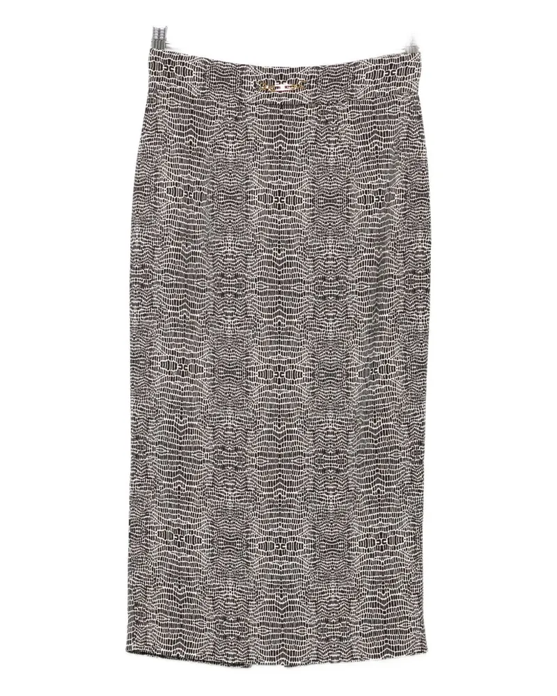 Elisabetta Franchi Midi Rock Black