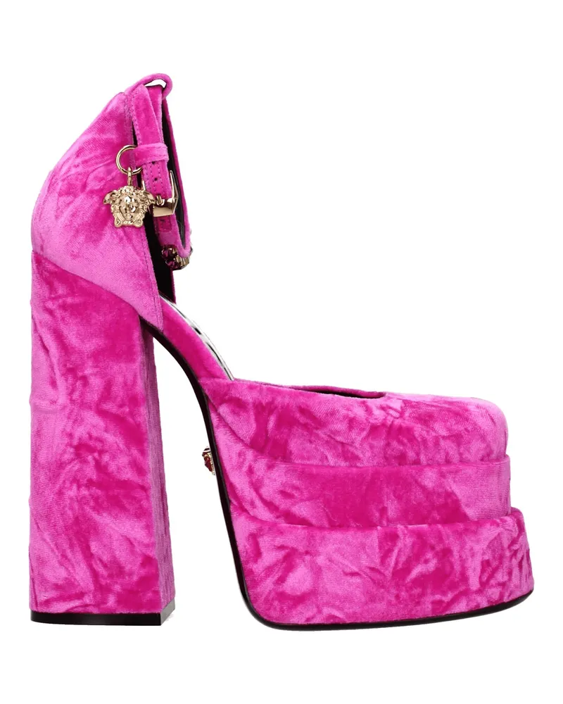 Versace Sandalen Frauen Velvet Fuxia -