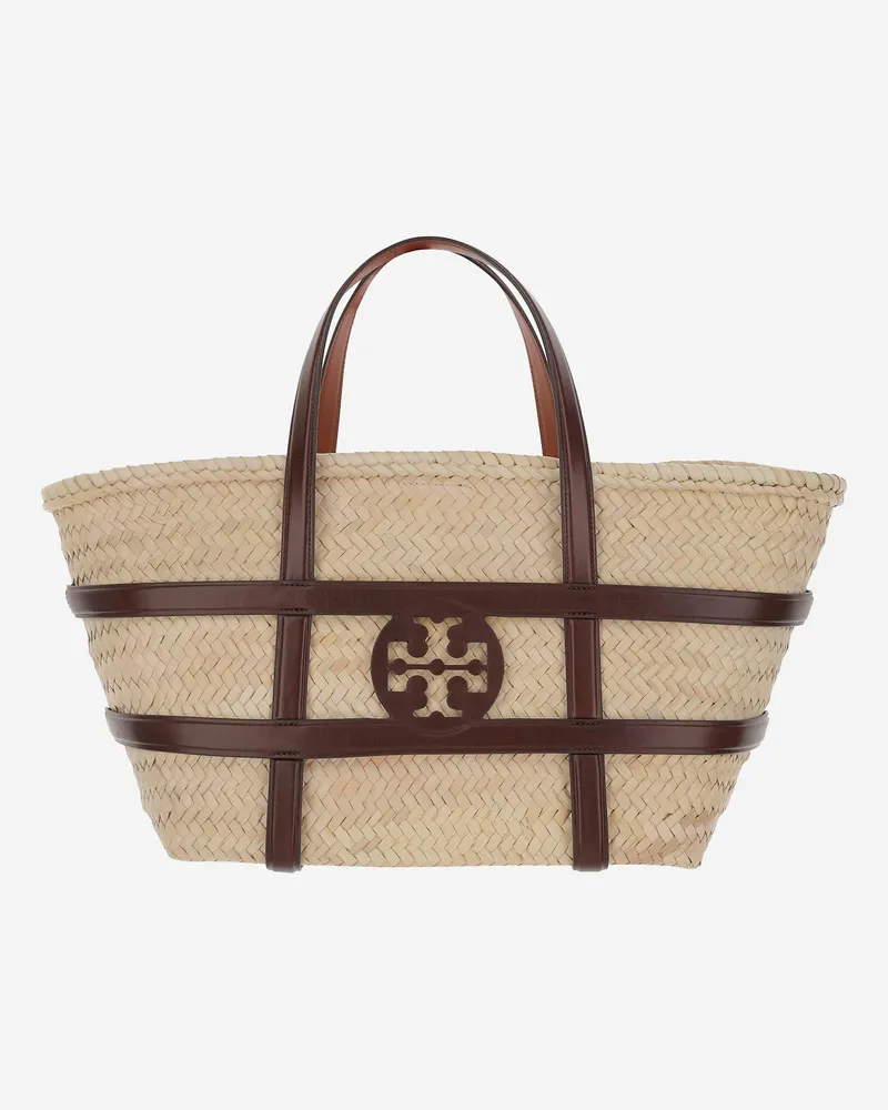Tory Burch Ella Stroheinkaufstasche Red