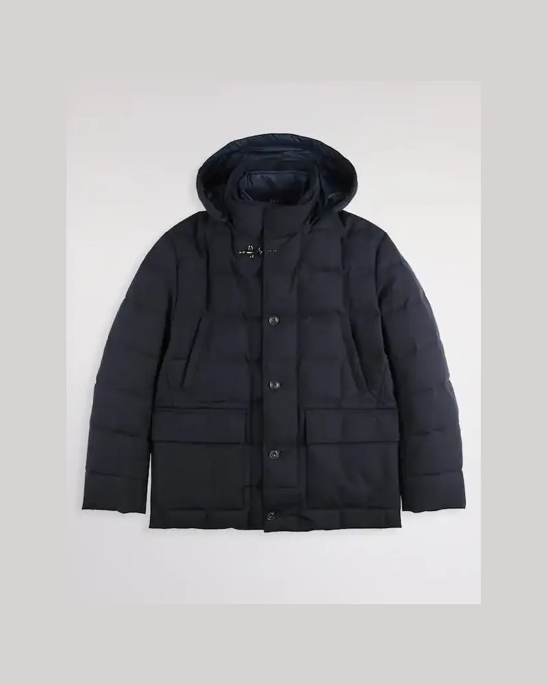 Fay Caban In Canvas Melange Blue