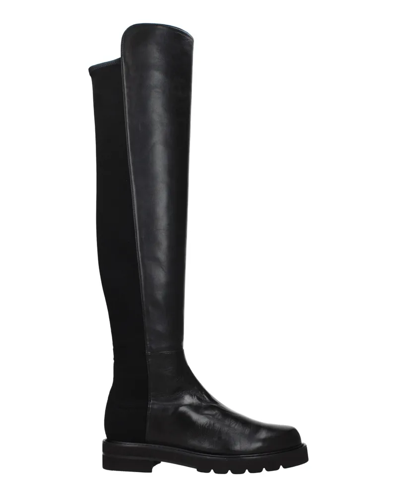 Stuart Weitzman Damens Lederstiefel Schwarz -