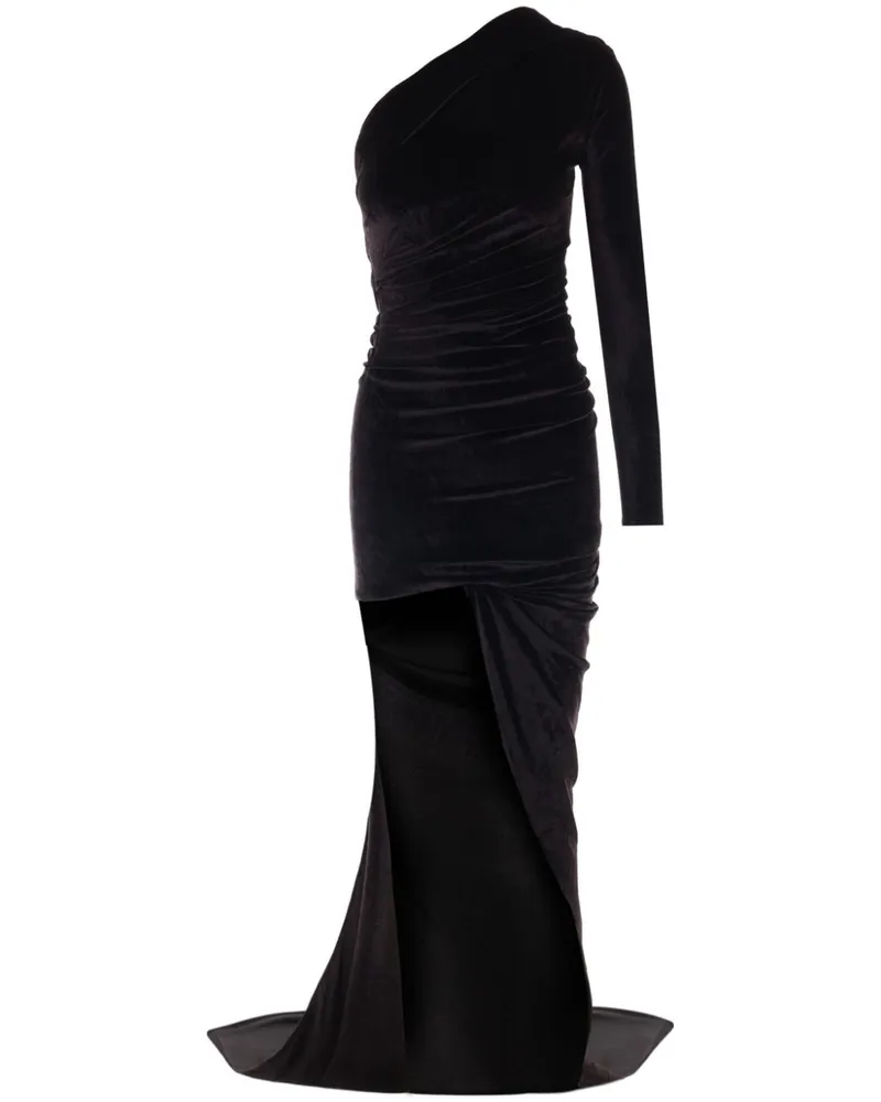 Balenciaga Velvet Long Kleid Black