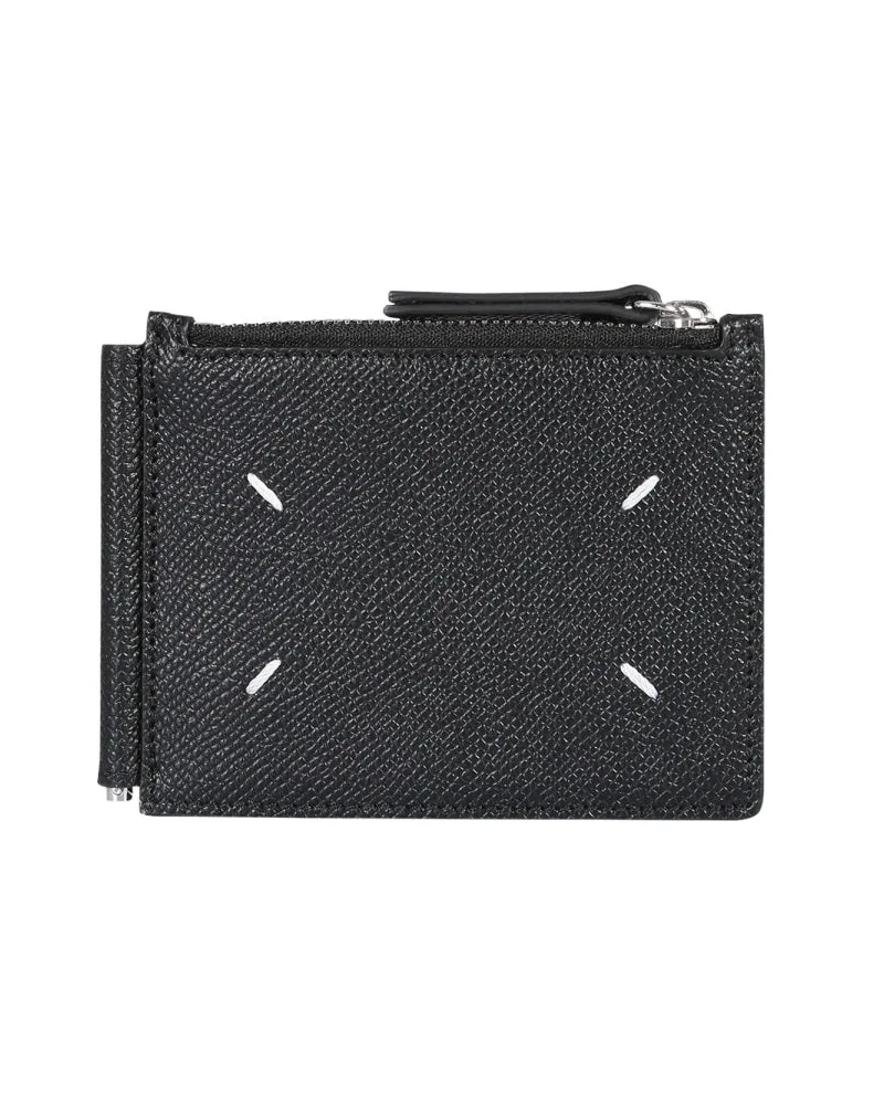 Maison Margiela Portafoglio in Pelle Black