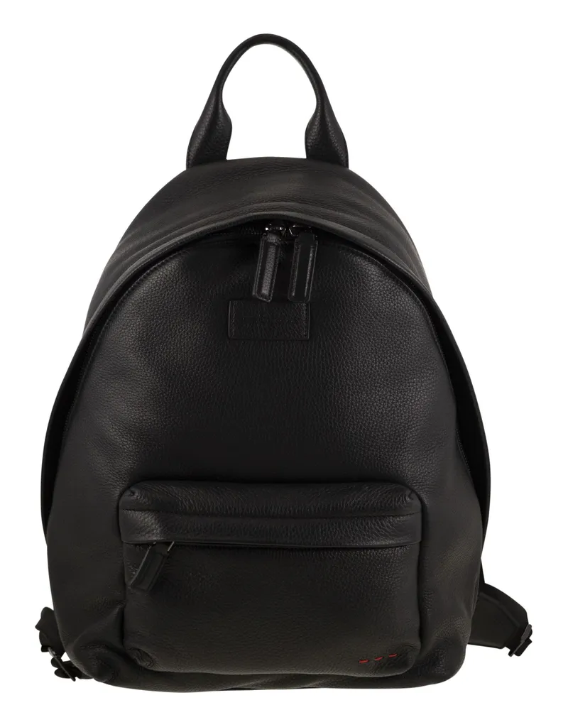Kiton Deerskin Rucksack Black