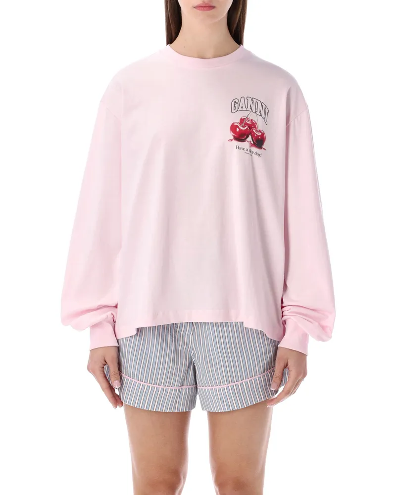 Ganni T-Shirts und Polos Chalk