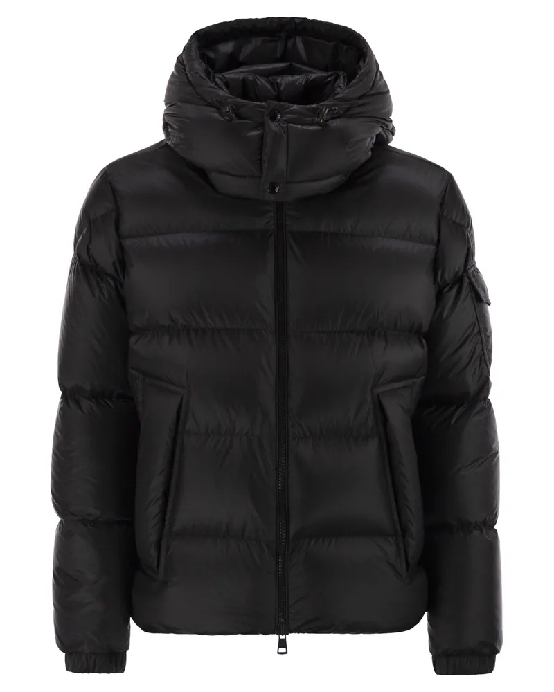Moncler Couyere Short Down Jacke mit Kapuze Black