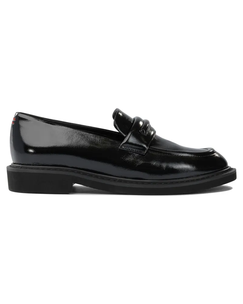 HALMANERA Loafer aus glänzendem Leder Black