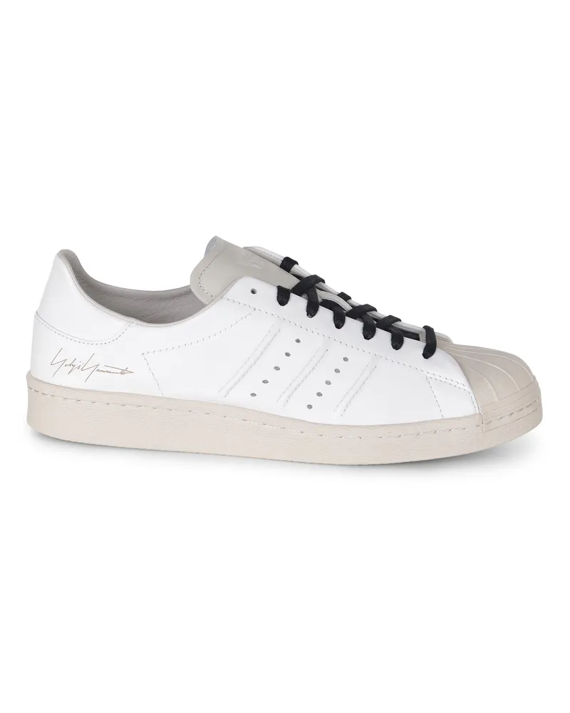 Y-3 Y 3 "Superstar" -Necher aus Leder White