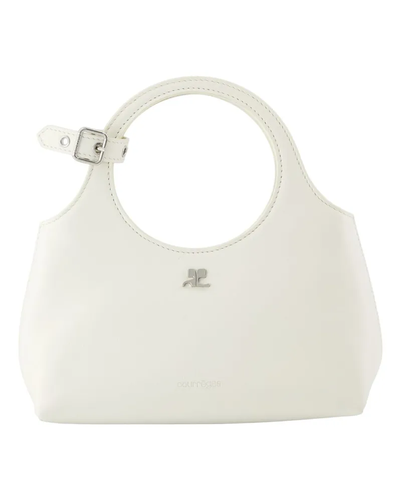 Courrèges Mini Holy Day Geldbörse Courreves Leder weiß Weiß