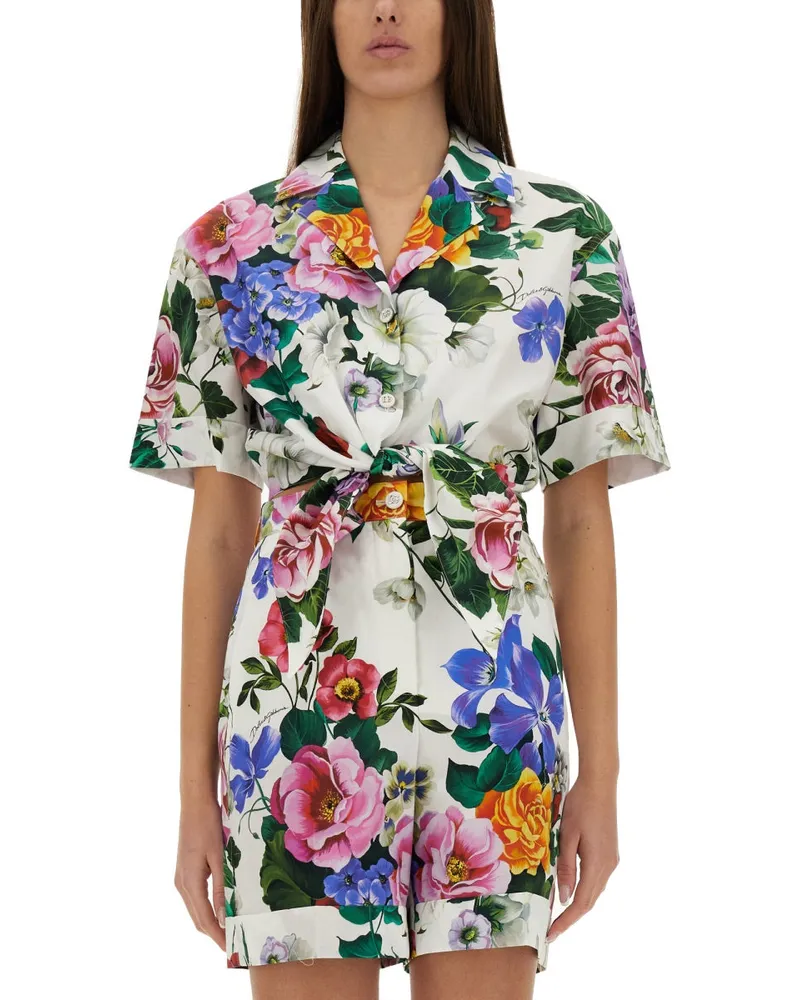 Dolce & Gabbana Hemd mit Blumenmuster Multicolour