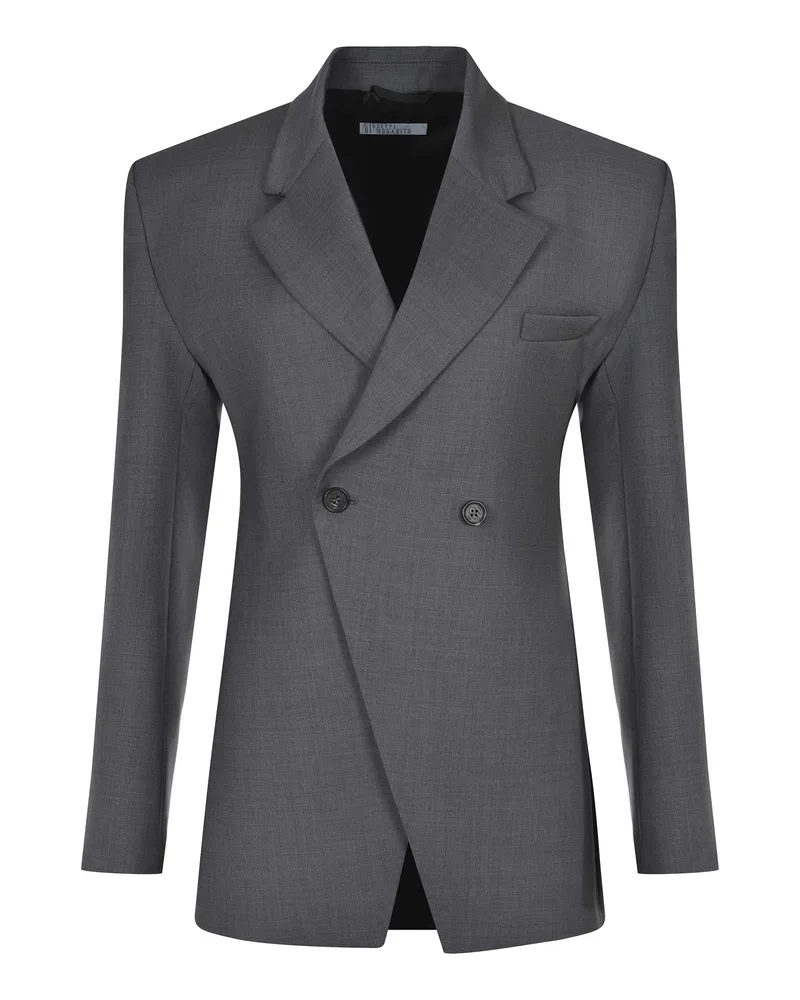 Giuseppe di Morabito Jacke aus Wolle Grigio