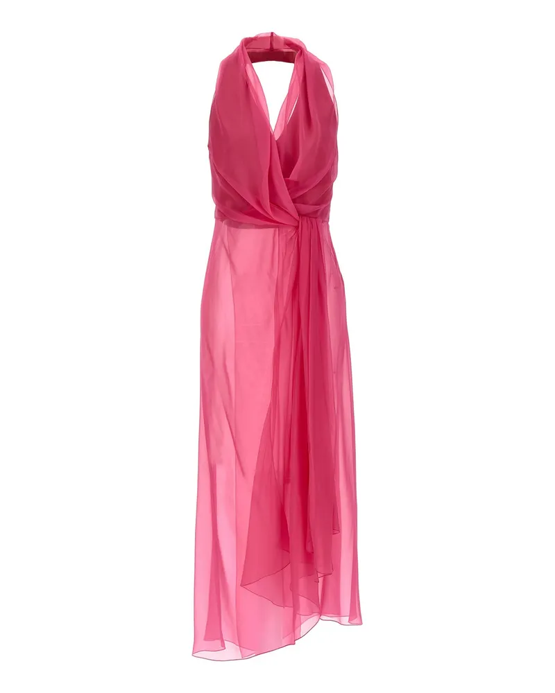 Alberta Ferretti Chiffon Top Fuchsia