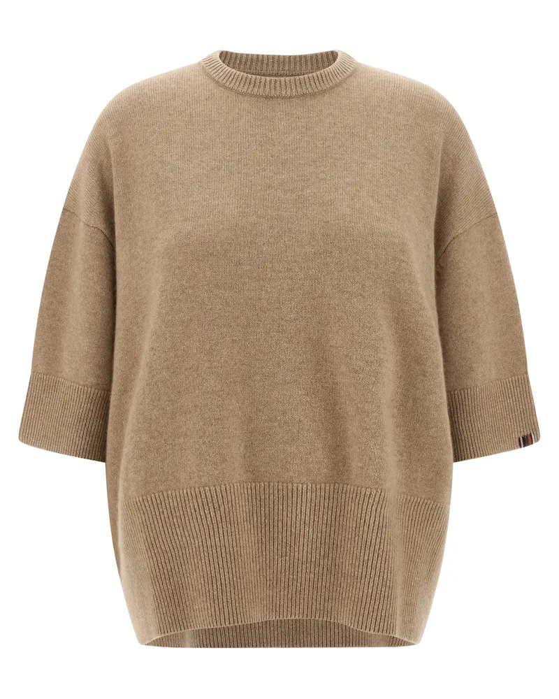 extreme cashmere Extremer Kaschmir 'N ° 433 Sassie' Pullover Beige