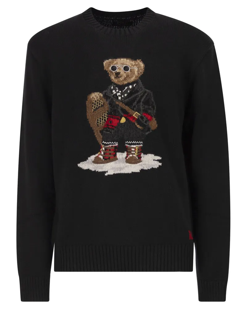 Ralph Lauren Bären-Polopullover Black