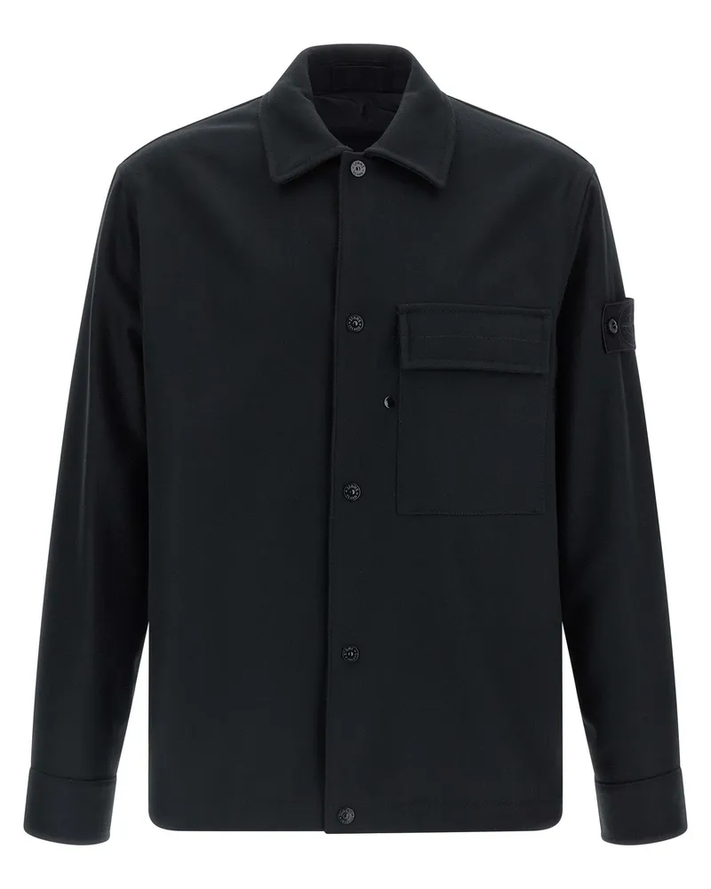 Stone Island Ghost' Overshirt Blue