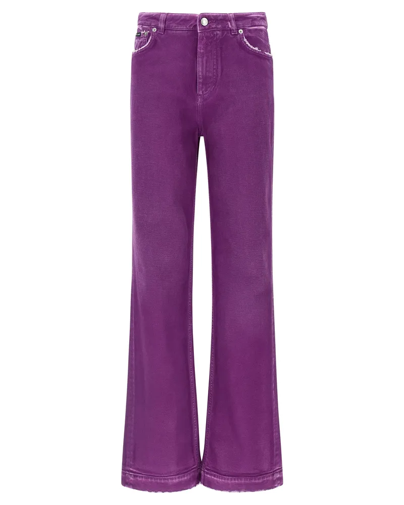 Dolce & Gabbana 5 Taschenhosen Fuchsia