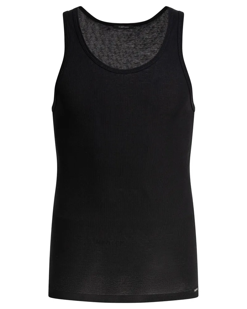 Tom Ford Tanktop aus Baumwolle und Modal Black