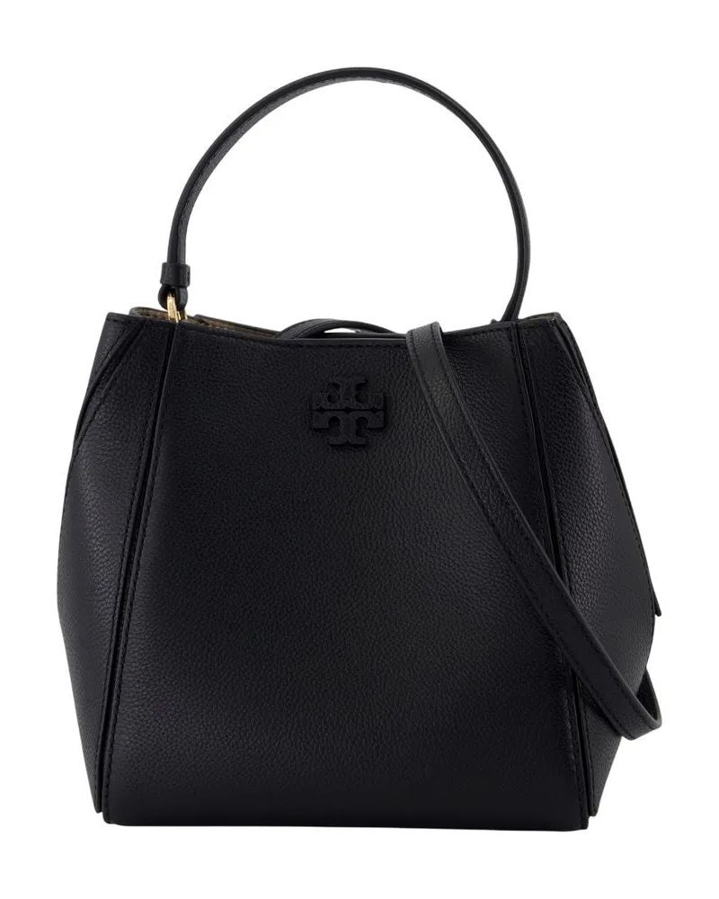 Tory Burch McGraw Small Bag e Leder schwarz Schwarz