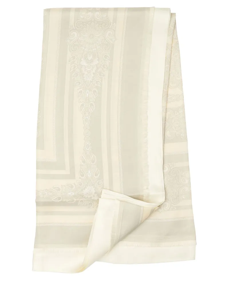 Etro Bedruckter Seidenschal von White