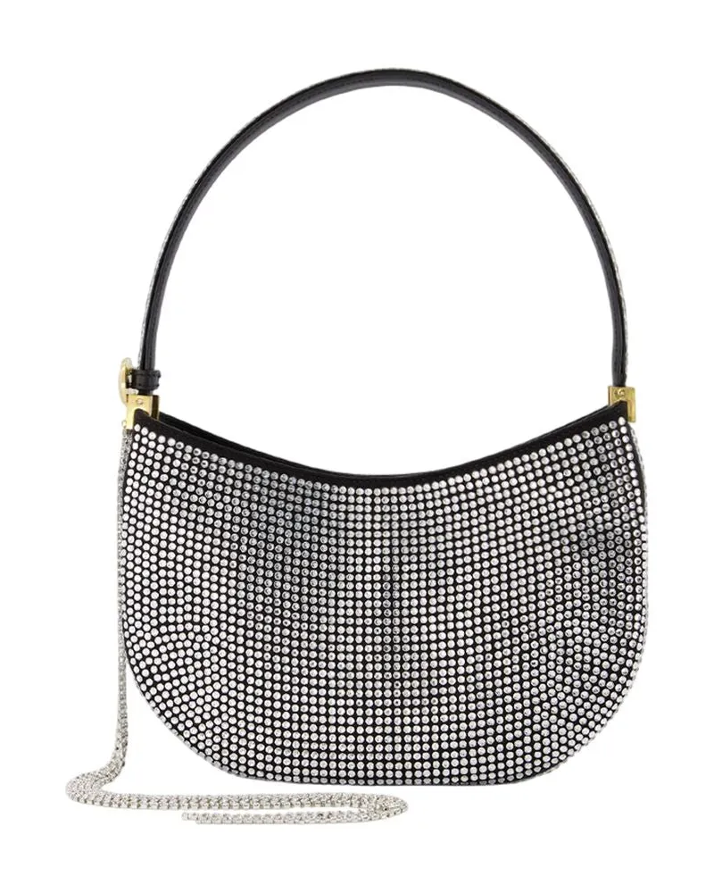 Magda Butrym Mittel Vesna Hobo Bag  Black Strass Schwarz