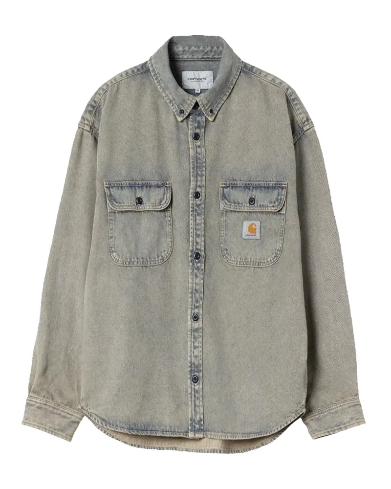 Carhartt WIP Camicia Tigan Blue Leder Blue