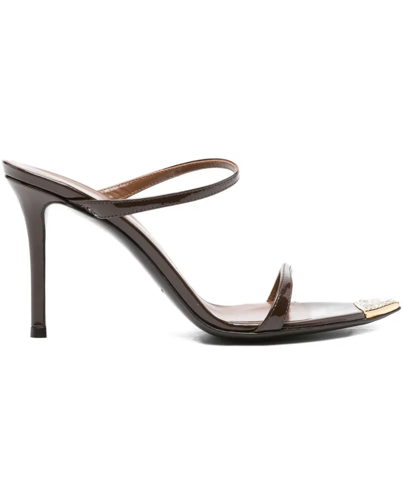 Giuseppe Zanotti Intriigo Patent Ledersandalen Brown