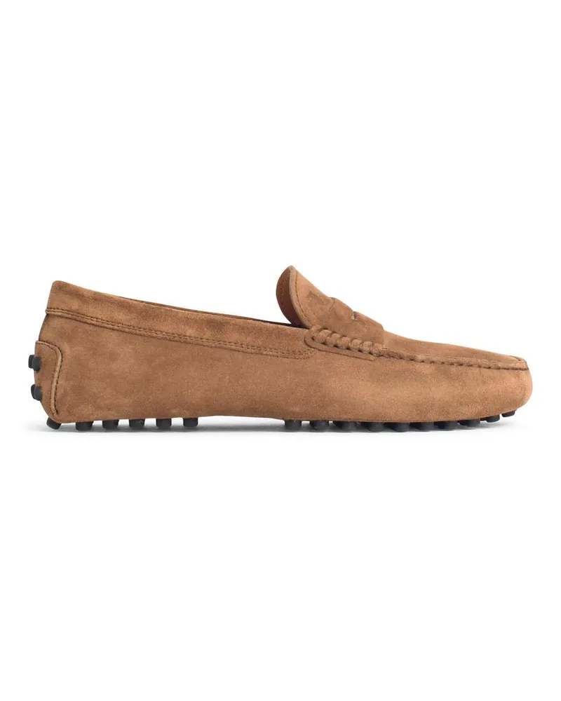 TOD'S Tod 's Braune Wildledermotiven Brown