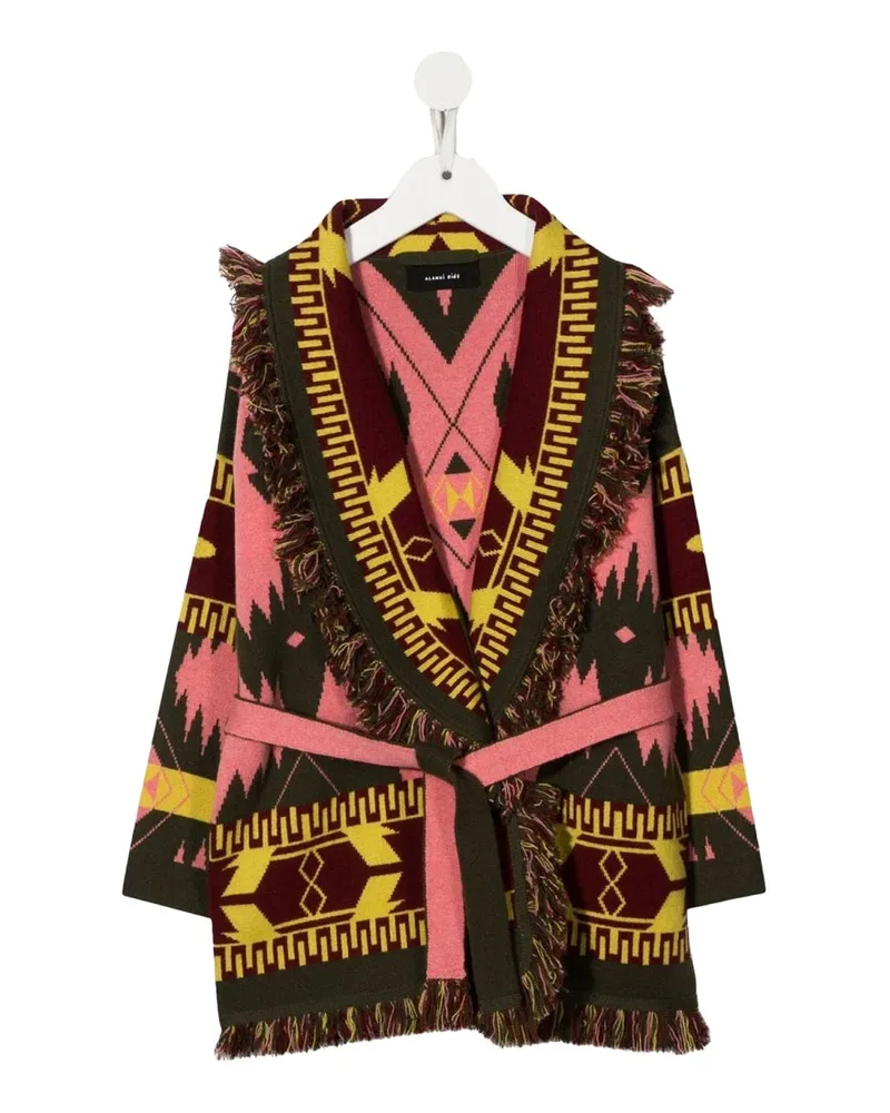 Alanui Striped Bandana Jacquard Card Pink