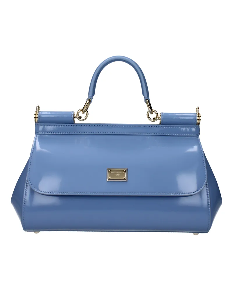 Dolce & Gabbana Handtaschen Sizilien mittlere Frauen 's Blaue Haut/Zucker -