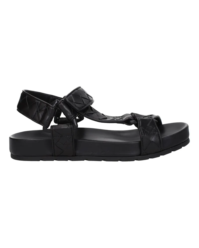 Bottega Veneta Herrens Ledersandalen Schwarz -