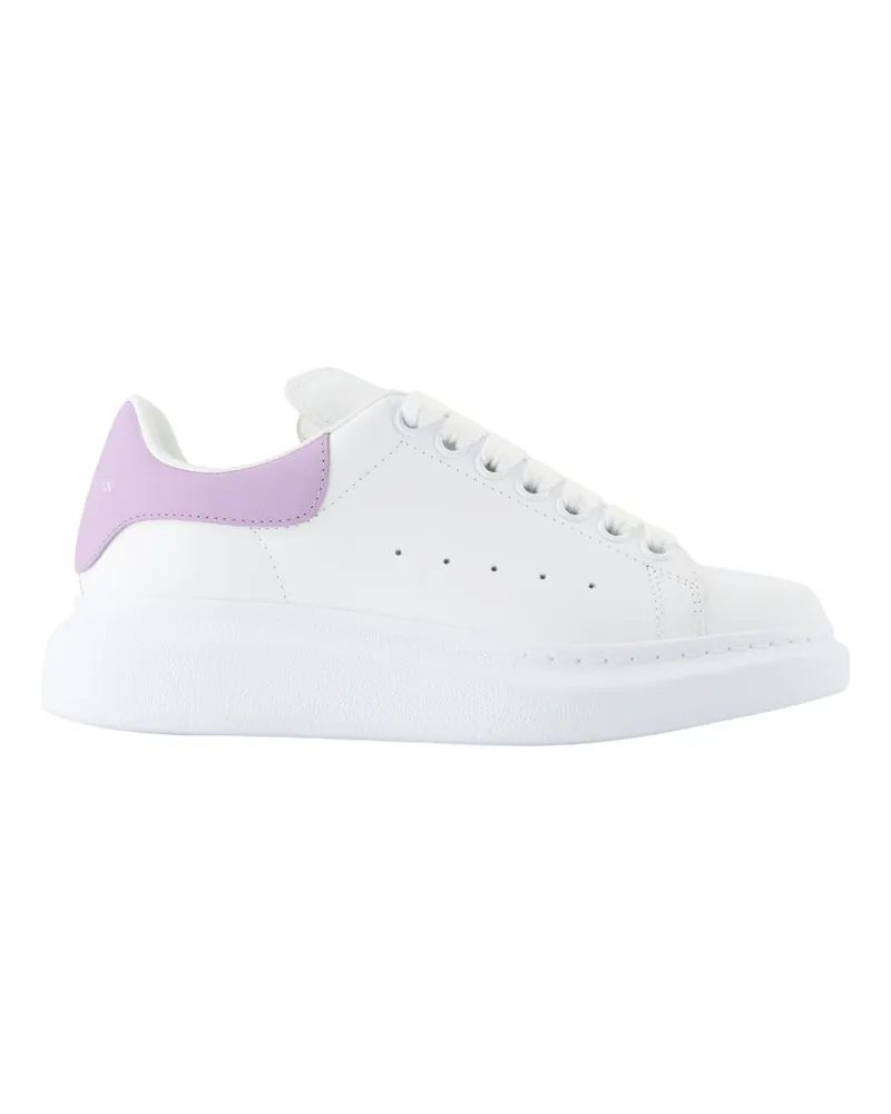 Alexander McQueen Übergroße Turnschuhe  Leder Weiß White