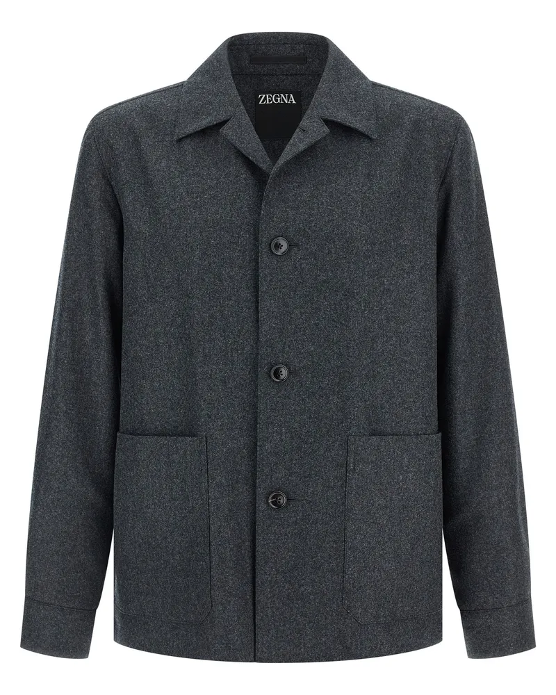 Ermenegildo Zegna Alpe' Jacke Gray