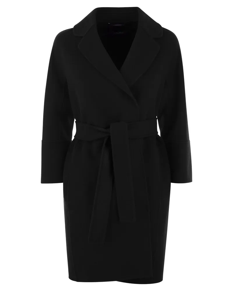 Max Mara Arona Virgin Wollmantel Black