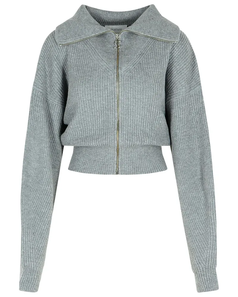 SPORTMAX Calipso' mittelgrauer Kaschmir -Mischung Cardigan Grey