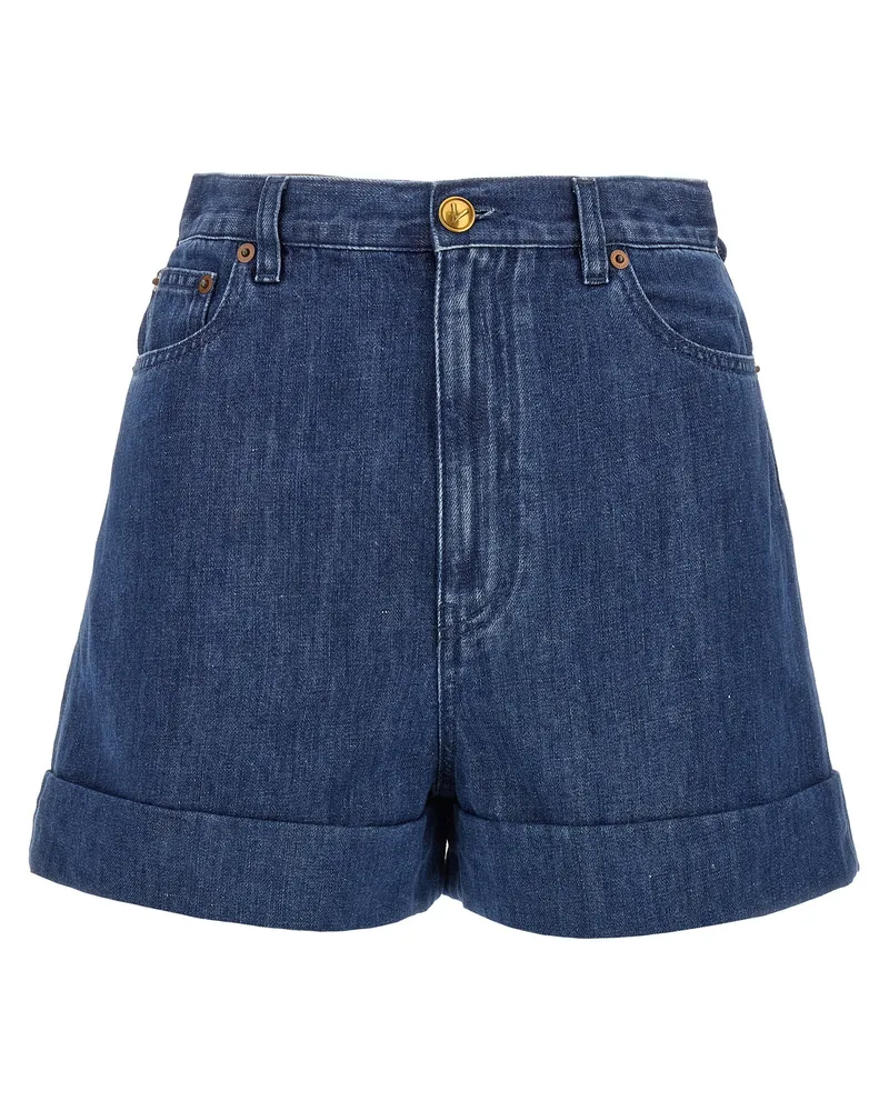 Valentino Garavani Valentino Garavani Denim Shorts Blue