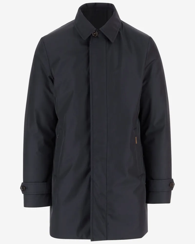 MOORER lange Jacke in Seidenmischung Blue