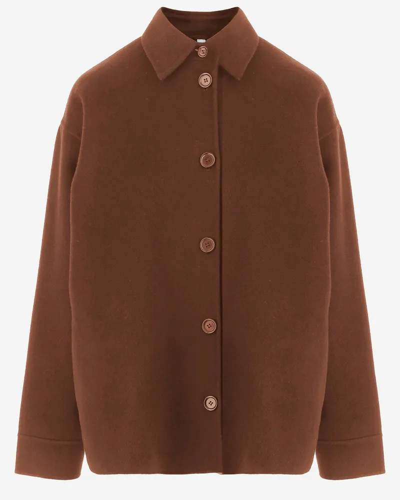 ASPESI Jacke aus -Wolle Brown
