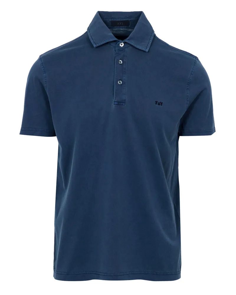 Fay T -Shirts und Polos Blau Blue