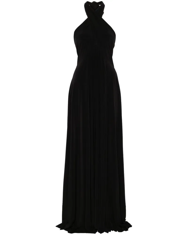 Norma Kamali Cabrio Long Kleid Black